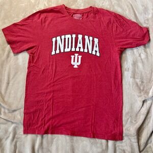 Indiana University Hoosiers T-Shirt Mens XL Red Graphic IU Tee